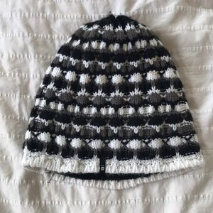 Black, Gray & White patterned beanie by Burton